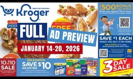 *MEGA SALE* Kroger FULL Ad Preview for 1/14-1/20 | MEGA, Buy 2 Save $10, 10 for $10, WD, & MORE