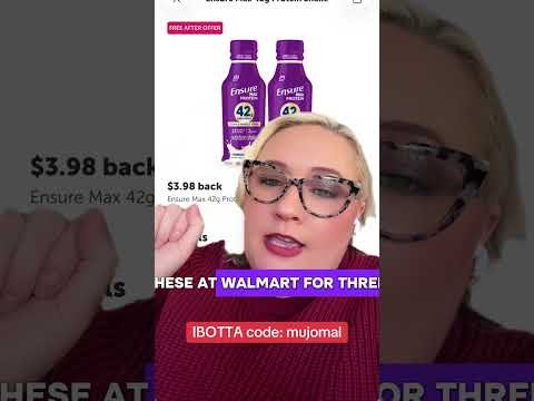 FREE deal on Ensure Max Protein at Walmart using IBOTTA. Use my code to sign up to IBOTTA: mujomal