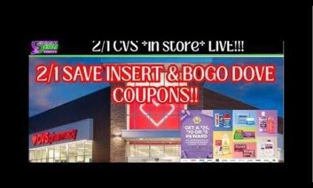 2/1 CVS *in store* LIVE!!! NEW 2/1 SAVE INSERT – BOGO DOVE & MORE! 2/1 CVS Couponing & Haul