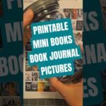 Printable Mini Books and Book Journal Pictures #minibooks #bookjournal #books #pictures #canva