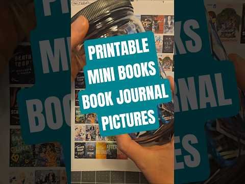 Printable Mini Books and Book Journal Pictures #minibooks #bookjournal #books #pictures #canva