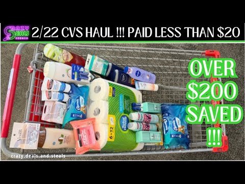 2/22 CVS HAUL 🔥OVER $200 SAVED🔥CVS COUPONING THIS WEEK! #cvshaul #cvsdeals