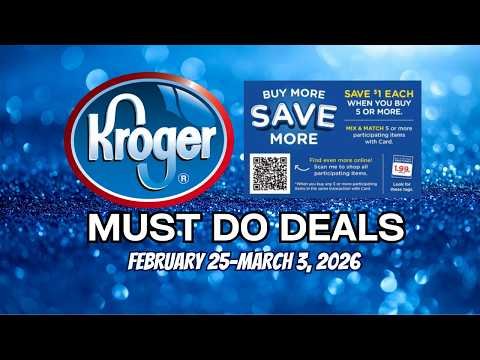 *MEGA SALE* Kroger MUST DO Deals for 2/25-3/3 | Buy 5 Save $1 Each Mega Sale & Weekly Digital Deals