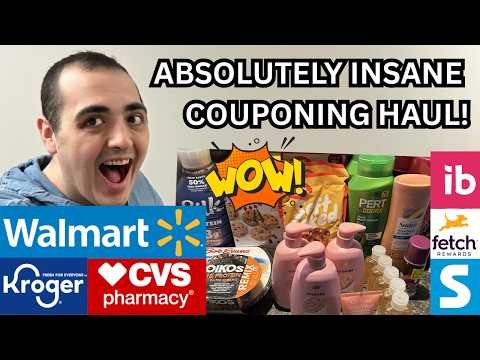 *WOW!* ~ ABSOLUTELY INSANE COUPONING HAUL! ~ WALMART / KROGER / CVS ~ STACKING IBOTTA BONUSES ~ 2/26