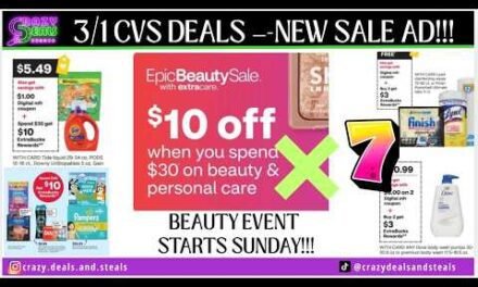 3/1 CVS DEALS – 7 Beauty & Cosmetics Week DEALS! 10 Must Do CVS Deals, FREEBIES & MORE #cvscouponing