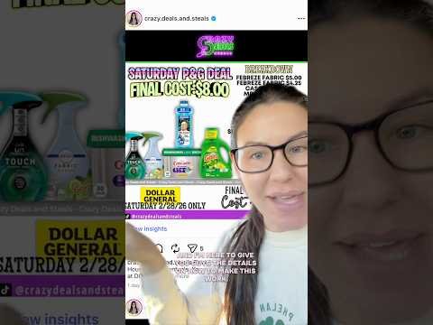 2/28 Dollar General P&G Saturday Deal! #dollargeneralcouponing #dollargeneralhaul