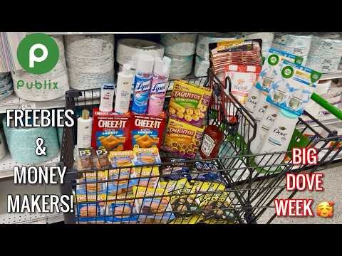 Publix Free & Cheap Grocery Couponing Deals & Haul| Dove & Money Makers! 🙌🏾 | 2/4-2/10 or 2/5-2/11