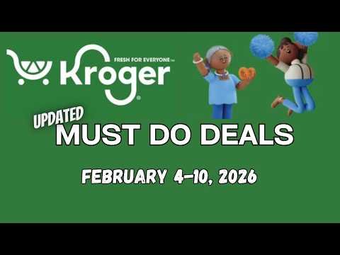 *FREEBIE* Kroger UPDATED Must Do Deals for 2/4-2/10 | 5x Digitals, BOGO, Weekly Digitals, & MORE