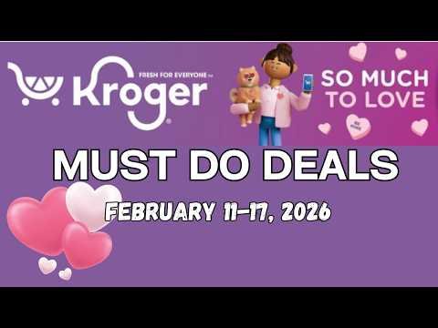 *3 Day Sale* Kroger MUST DO Deals for 2/11-2/17 | 5x Digitals, $.99 Sale, Weekly Digitals, & MORE