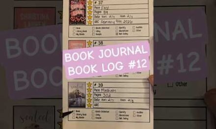 Book Journal Book Log 12 #bookjournal #bookreview #bookchallenge #booktok #bookrec