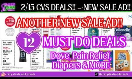 2/15 CVS DEALS – ANOTHER NEW SALE AD! 12 Must Do CVS Deals- Dove, Diapers & MORE #cvscouponing