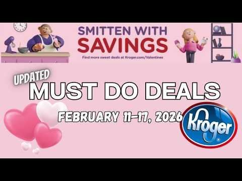 *DEALS!* Kroger UPDATED Must Do Deals for 2/11-2/17 | New Coupons & Rebates + Weekly Digitals