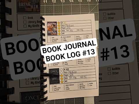 Book Journal Book Log 13 #bookjournal #bookreview #bookchallenge #booktok #bookrec