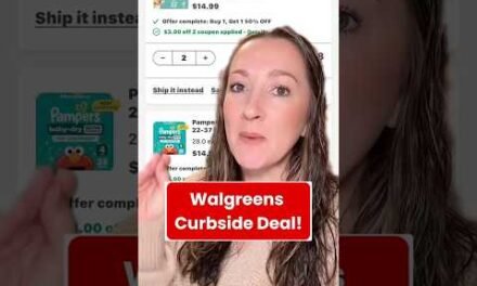 Walgreens Curbside Deal 60% off DIAPERS! #couponmom