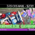 3/15 CVS HAUL 🔥$23 TOTAL & $266 SAVED!! Surprise ECB’s🔥CVS COUPONING THIS WEEK! #cvshaul #cvsdeals