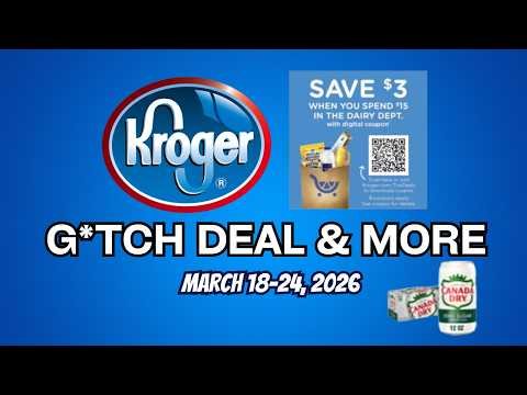 *G*tch Deal!* Kroger RUN Deal & More for 3/18-3/24 | Dairy Digital Deals, Soda Deal, & MORE