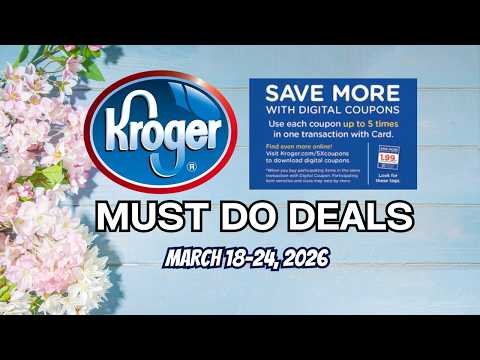*$5 Lunches* Kroger UPDATED Must Do Deals for 2/18-3/24 | BOGO, Weekly Digitals, & MORE