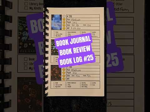 Book Journal, Book Reviews, Book Log 25 #bookjournal #bookreview #bookchallenge #booktok #bookrecs