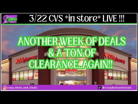 3/22 CVS *in store* LIVE!! Another Week of CVS Deals & Couponing & LOTS OF Clearance! 3/22 CVS Haul