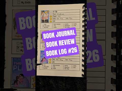 Book Journal, Book Reviews, Book Log 26 #bookjournal #bookreview #bookchallenge #booktok #bookrecs