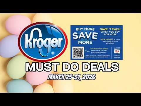 *FREEBIE* Kroger MUST DO Deals for 3/25-3/31 | MEGA SALE, Beauty Event, Weekly Digitals, & MORE