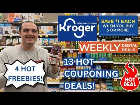 4 HOT FREEBIES AT KROGER! ~ 13 HOT KROGER COUPONING DEALS! ~ NEW MEGA EVENT / MORE ~ 03/25 – 03/31