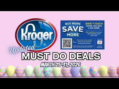 *MEGA SALE* Kroger UPDATED Must Do Deals for 3/25-3/31 | Mega Sale Deals, Weekly Digitals, & MORE
