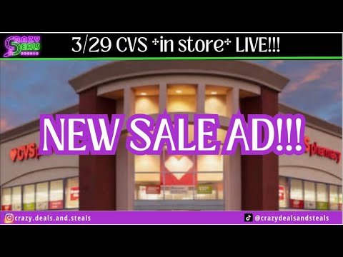 3/29 CVS *in store* LIVE!! NEW CVS COUPONING SALE AD! 3/29 CVS Deals & Haul