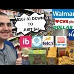 *MUST SEE!* ~ $167.81 OF ITEMS DOWN TO JUST $4 ~ EPIC COUPONING HAUL ~ WALMART / KROGER / CVS / DT