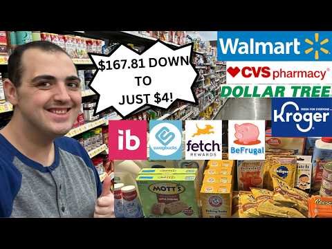 *MUST SEE!* ~ $167.81 OF ITEMS DOWN TO JUST $4 ~ EPIC COUPONING HAUL ~ WALMART / KROGER / CVS / DT