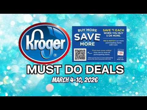 *MEGA DEALS* Kroger MUST DO Deals for 3/4-3/10 | Mega Sale, Weekly Digitals, BOGO, & MORE