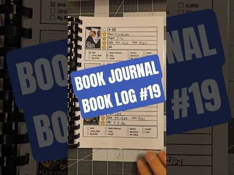 Book Journal Book Log 19 #bookjournal #bookreview #bookchallenge #booktok #bookrecs