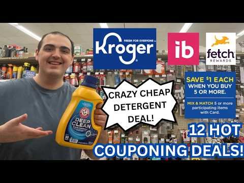 CRAZY CHEAP DETERGENT DEAL AT KROGER! ~ 12 HOT KROGER COUPONING DEALS ~ MEGA EVENT / MORE ~ 03/06/26