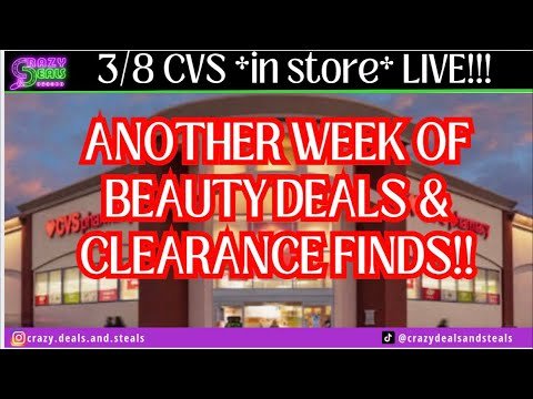 3/8 CVS *in store* LIVE! Another Week of CVS Beauty Event Deals & Clearance Finds! 3/8 CVS Couponing