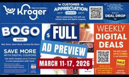 *FULL AD* Kroger FULL Ad Preview for 3/11-3/17 | 5x Digital, Boost Digitals, BOGO Week, & MORE