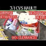 3/1 CVS HAUL 🔥HUGE SURPRISE MONEYMAKERS + SAVED OVER 80%🔥CVS COUPONING THIS WEEK! #cvshaul #cvsdeals