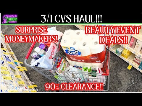 3/1 CVS HAUL 🔥HUGE SURPRISE MONEYMAKERS + SAVED OVER 80%🔥CVS COUPONING THIS WEEK! #cvshaul #cvsdeals