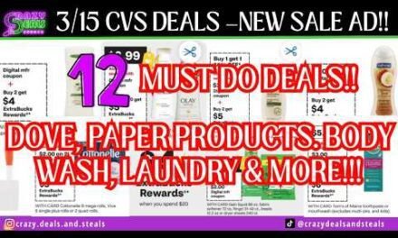 3/15 CVS DEALS – 12 Must Do CVS Deals, Dove, Laundry Care, Body Wash, Olay & MORE #cvscouponing