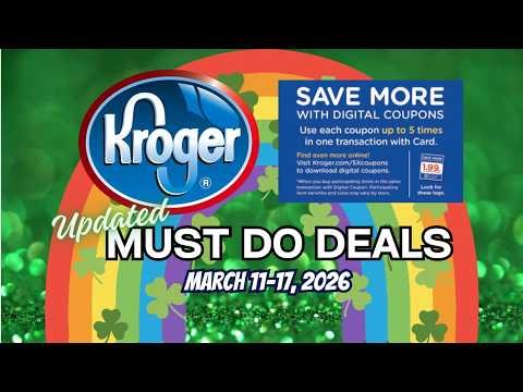 *COFFEE DEAL* Kroger UPDATED Must Do Deals for 3/11-3/17 | Daily Deal, BOGO, Weekly Digitals, & MORE