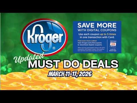 *DAILY DROP* Kroger UPDATED Must Do Deals for 3/11-3/17 | Appetizers, Sausage, Wholly, & MORE