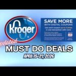 *4x Fuel Points* Kroger UPDATED Must Do Deals for 4/15-4/21 | 5x Digitals & MORE