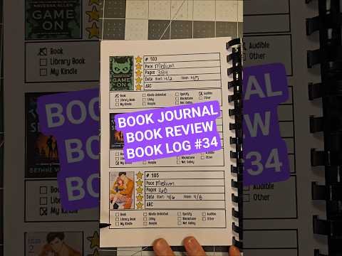 Book Journal, Book Reviews, Book Log 34 #bookjournal #bookreview #bookchallenge #booktok #bookrecs