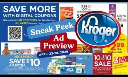 *10 for $10* Kroger SNEAK PEEK Ad Preview for 4/22-4/28 | 5x Digitals, Kroger Event, & MORE