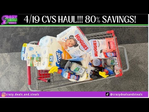 4/19 CVS HAUL (80% SAVINGS….) Diapers, Laundry, Cleaning Supplies! 4/19 CVS Couponing