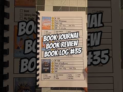Book Journal, Book Reviews, Book Log 35 #bookjournal #bookreview #bookchallenge #booktok #bookrec