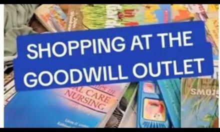 Let’s shop for books at the Goodwill Outlet Store.