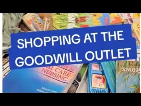 Let’s shop for books at the Goodwill Outlet Store.