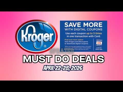 *FREE CAKE* Kroger UPDATED Must Do Deals for 4/22-4/28 | BOGO, Weekly Digitals, & MORE