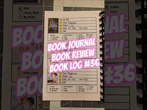 Book Journal, Book Reviews, Book Log 36 #bookjournal #bookreview #bookchallenge #booktok #bookrecs