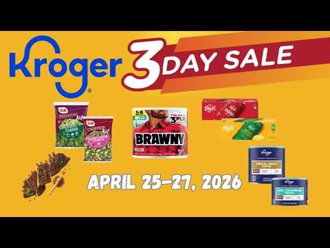*SODA & RIBS* Kroger 3 DAY SALE for 4/25-4/27 | + BONUS NEW 5x Digital Coupon Deals